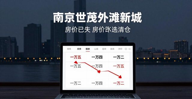 南京房产崩盘分析_南京世茂外滩新城房价_世茂外滩新城房价腰斩案例