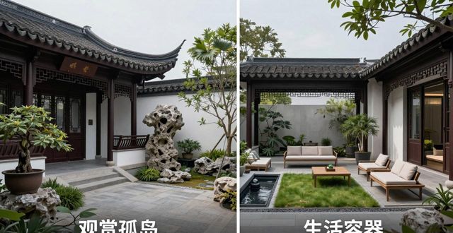 新中式庭院设计_中式新古典主义装修风格_古典中式与新中式区别