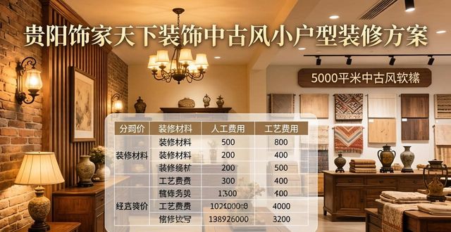 贵阳饰家天下装饰性价比_中式新古典主义装修风格_贵阳中古风小户型装修