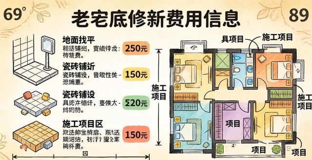 老房翻新费用明细及预算_老房翻新费用每平米500至2000元_老房装修费用