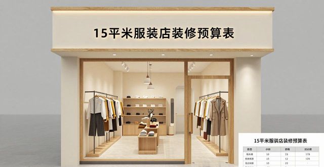 15平米服装店装修预算_服装店装修成本分析_服装店装修预算