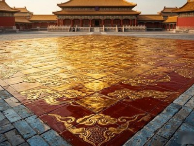 复古瓷砖装修效果图，金砖地砖打造宫廷风