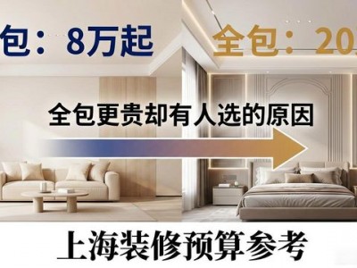 套内80平装修预算：半包8万起，全包20万？上海过来人算账