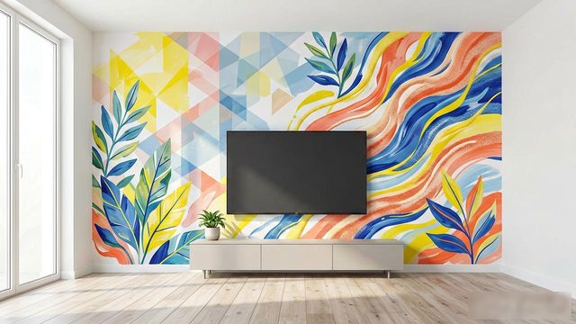 实用面积80多平米装修预算_创意电视背景墙设计效果图_DIY手绘电视背景墙教程