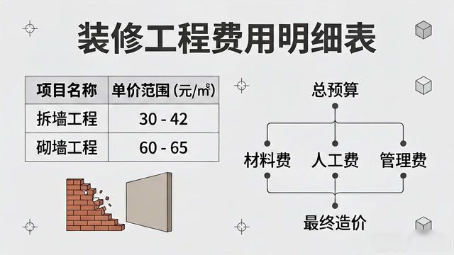 140平别墅装修预算表_140平米装修费用明细表_140平别墅装修费用