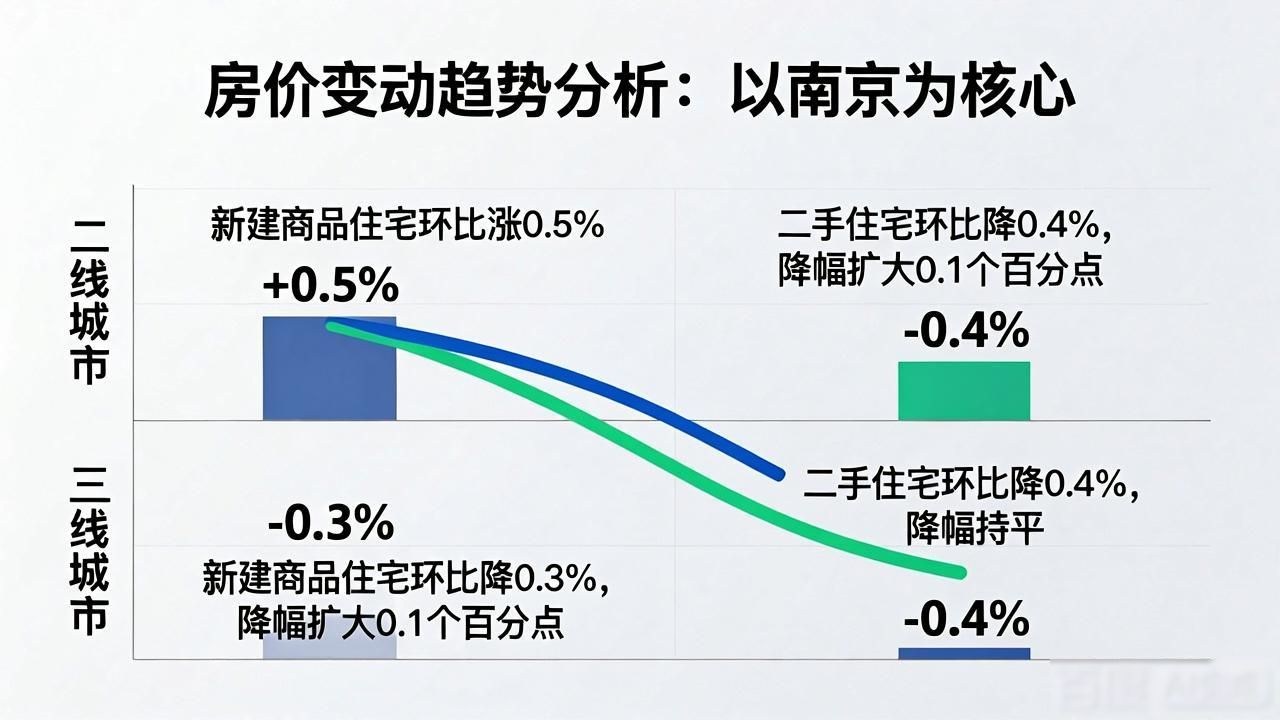 近期南京房价走势图_2025年2月70个大中城市商品住宅销售价格变动情况_南京新建商品住宅销售价格环比涨0.5%领跑