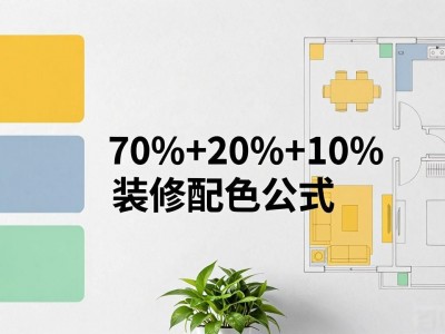装修风格颜色搭配难？记住70%+20%+10%万能公式，小白也能搭出高级感
