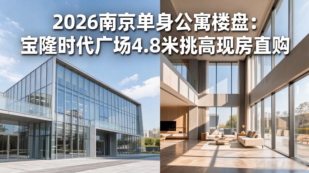2026南京单身公寓楼盘_4.8米挑高公寓_南京宝隆时代广场现房