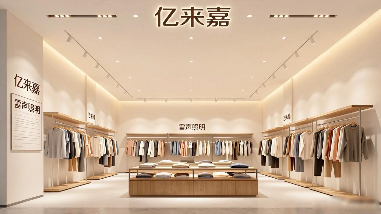 天津服装店灯光设计_服装店照明方案选择_服装店的装修风格图