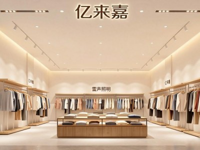 天津服装店装修风格图：灯光设计别只照亮，要提升顾客停留