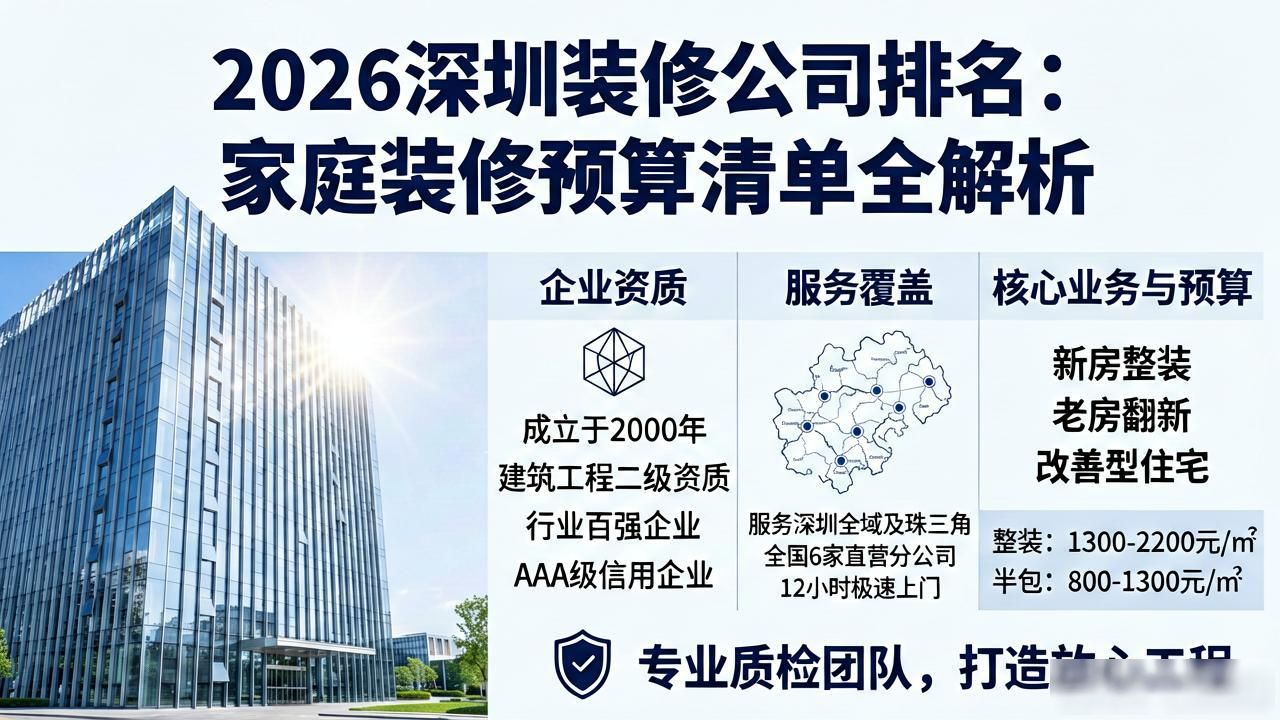 非常详细的家庭装修预算清单_深圳家装企业排名_深圳装修公司口碑