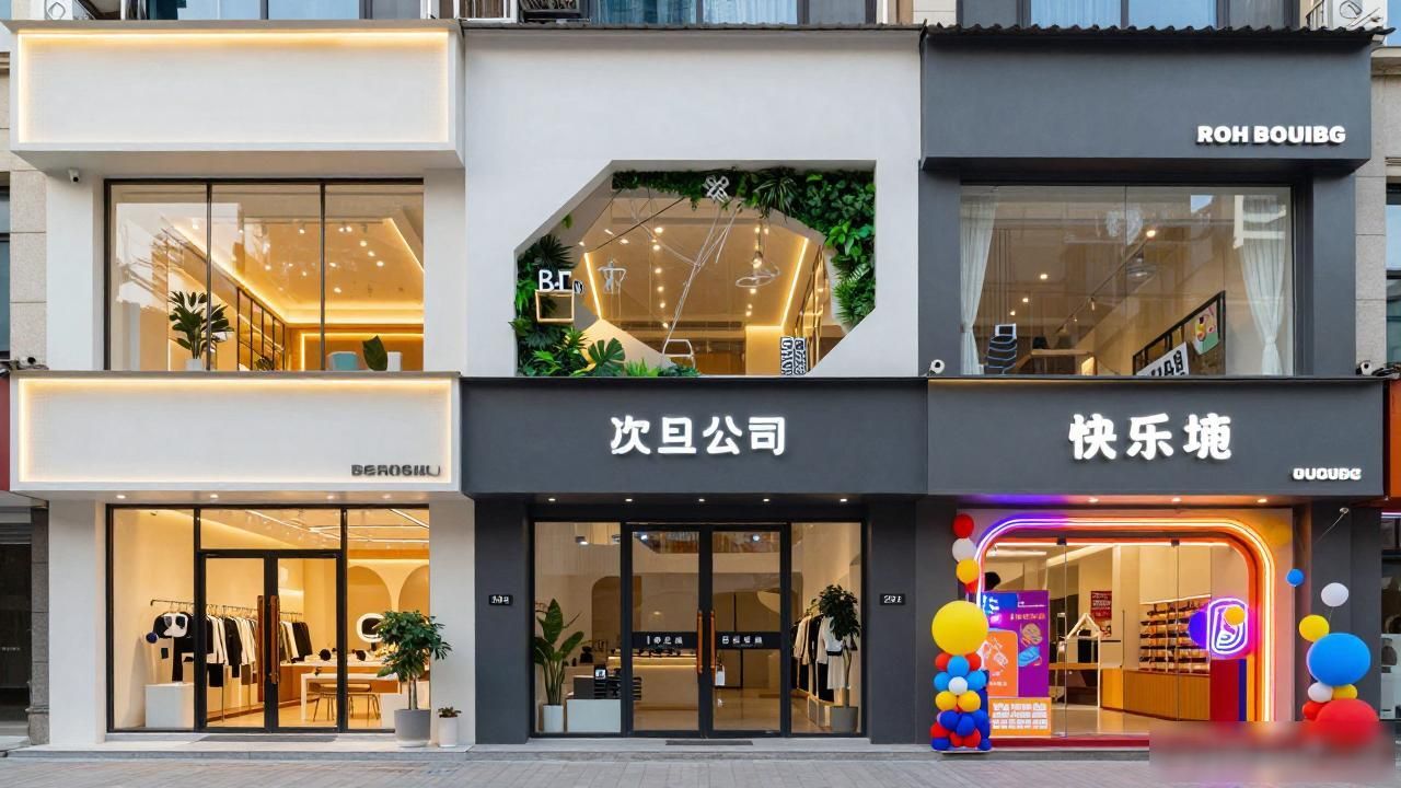 51工装成都本地服务_服装店门头别致装修风格图片_成都中小商业工装装修