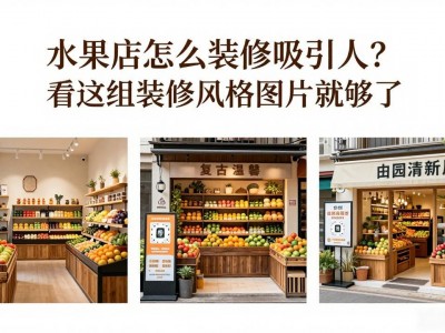 水果店怎么装修吸引人？看这组装修风格图片就够了