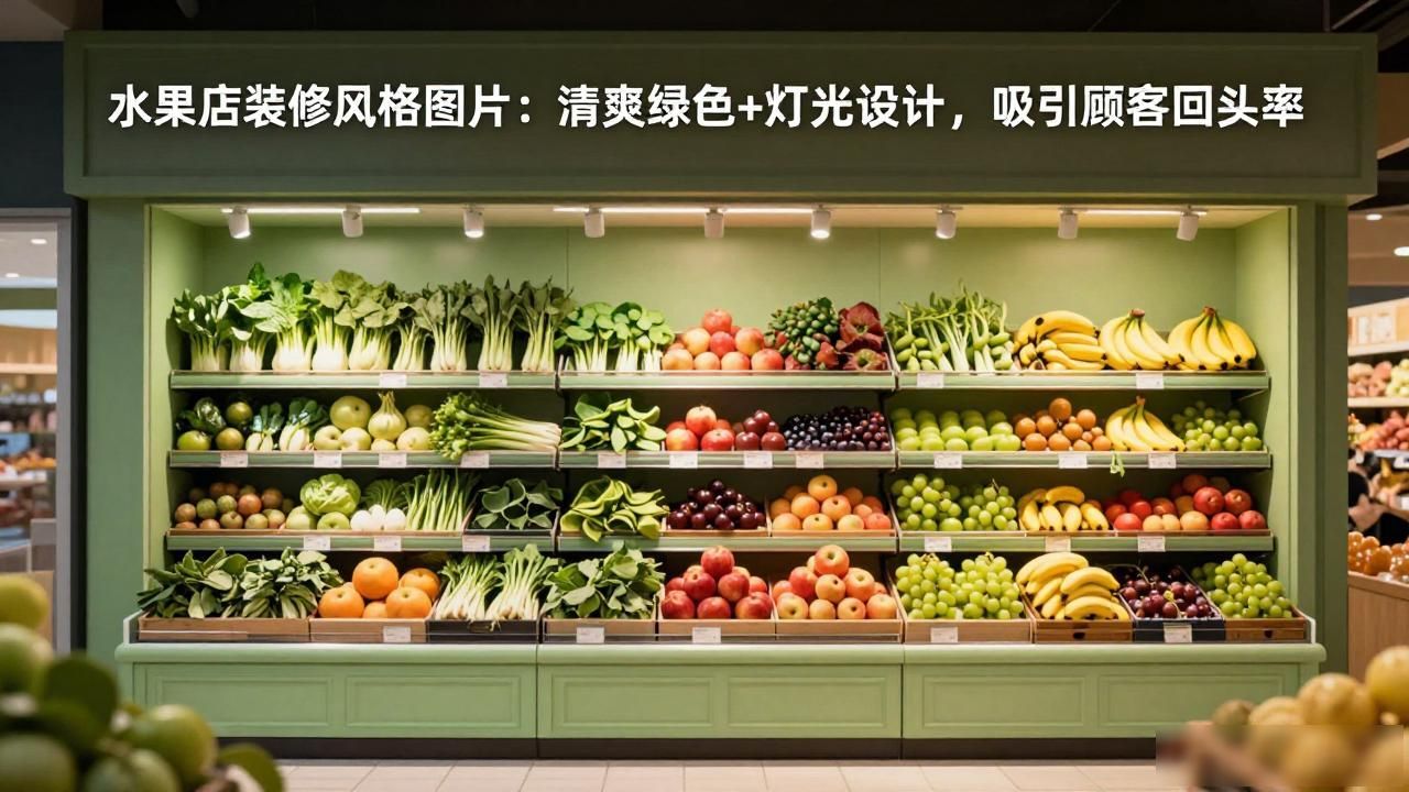 水果店的装修风格图片_水果店布局规划_店面广告设计简洁新颖