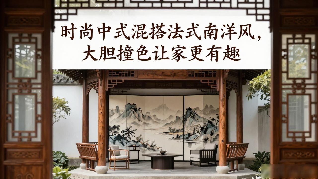 时尚中式装修风格混搭_新中式禅意风_大胆有趣中式混搭风格