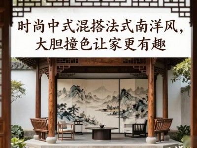时尚中式混搭法式南洋风，大胆撞色让家更有趣