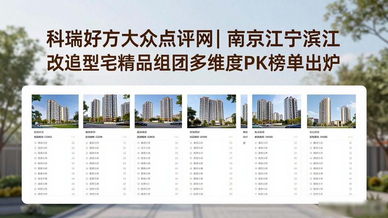 多维PK榜_南京江宁滨江楼盘_克而瑞好房点评网