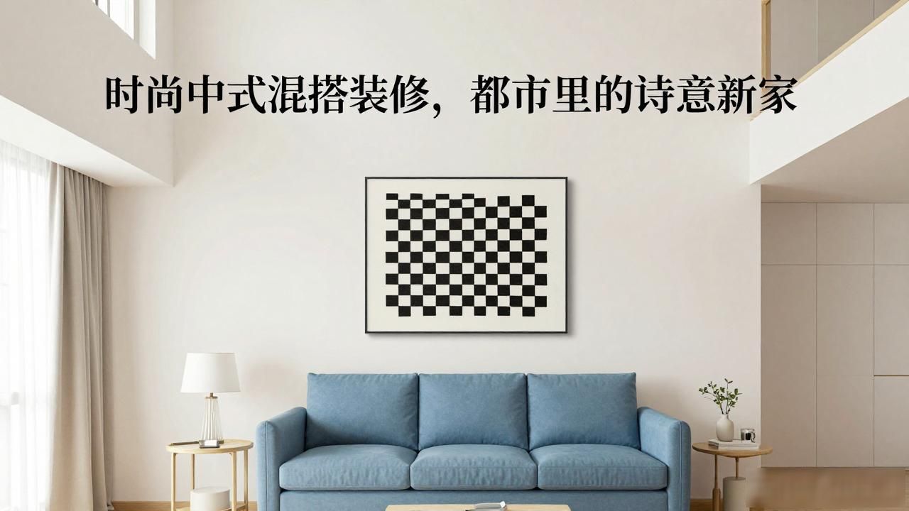 新中式客厅设计_时尚中式装修风格混搭_新中式餐厅中西合璧
