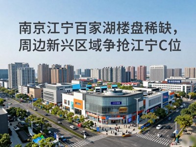 南京江宁百家湖楼盘稀缺，周边新兴区域争抢江宁C位