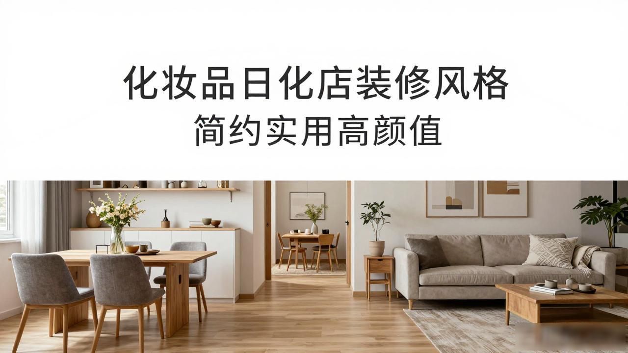 现代简约装修设计_化妆品日化店装修风格_去繁杂重实用浅灰奶白风格