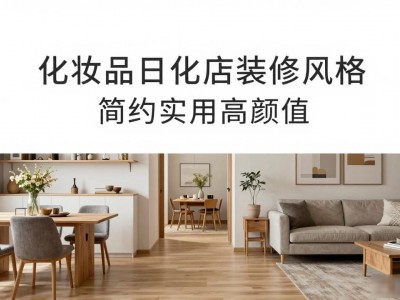 化妆品日化店装修风格 简约实用高颜值