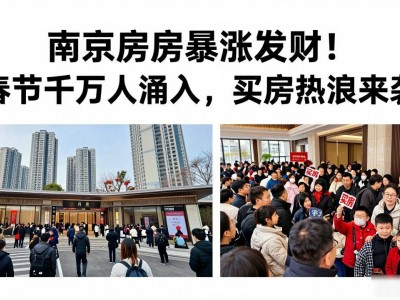 南京房价暴涨发财！春节千万人涌入，买房热浪来袭
