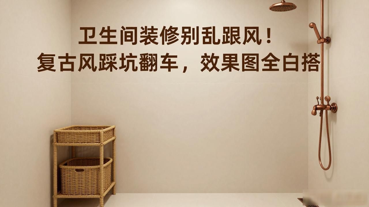 卫生间装修风格效果图_复古卫生间装修_卫生间踩坑经验分享
