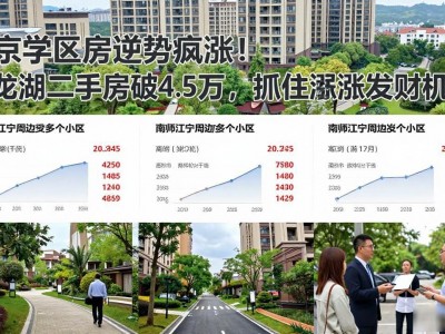 南京学区房逆势疯涨！九龙湖二手房破4.5万，抓住暴涨发财机会