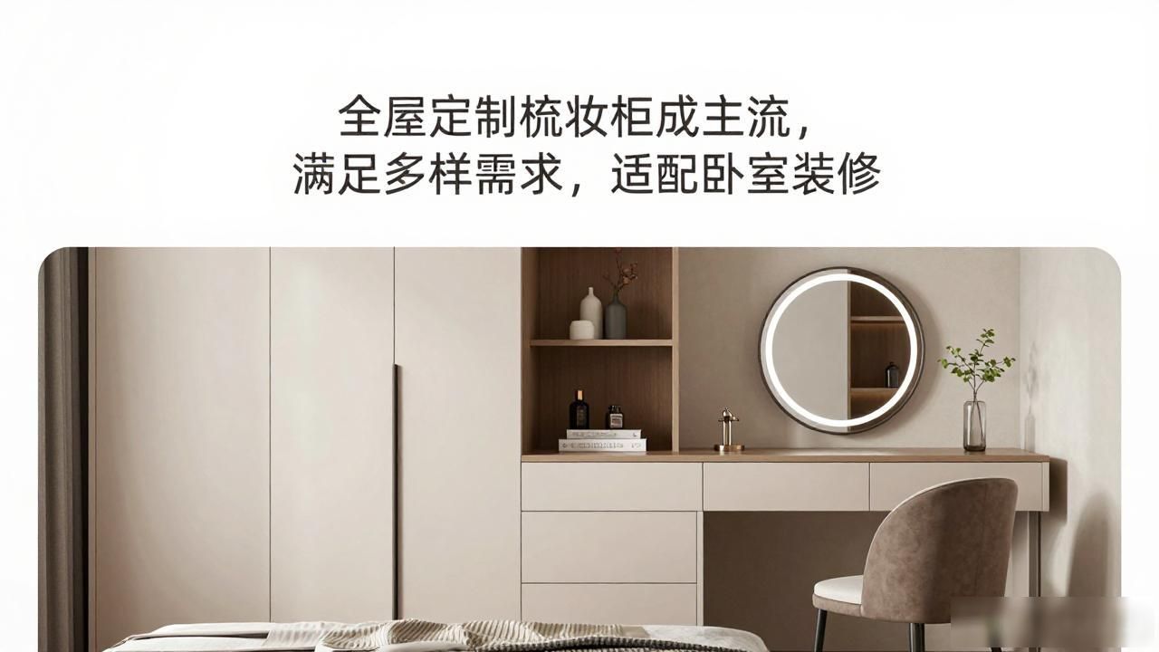 个性化梳妆柜设计_化妆品日化店装修风格_全屋定制梳妆柜