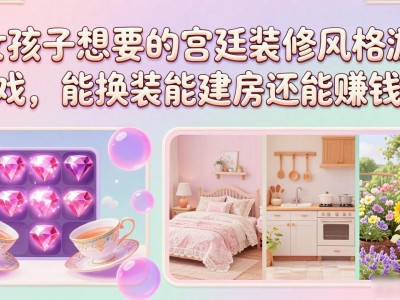 女孩子想要的宫廷装修风格游戏，能换装能建房还能赚钱