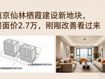 南京仙林栖霞建设新地块，楼面价2.7万，刚需改善看过来