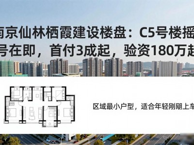 南京仙林栖霞建设楼盘：C5号楼摇号在即，首付3成起，验资180万起