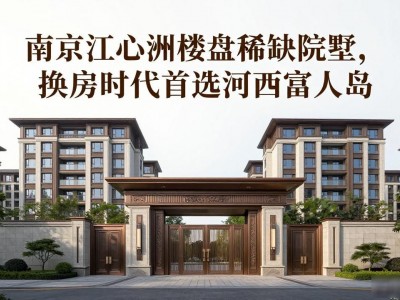 南京江心洲楼盘稀缺院墅，换房时代首选河西富人岛
