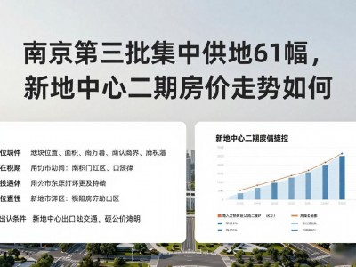 南京第三批集中供地61幅，新地中心二期房价走势如何