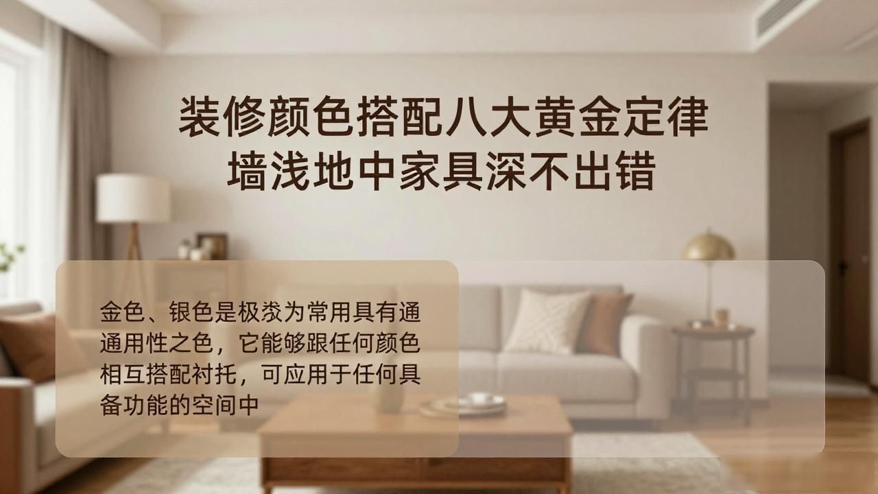 装修风格颜色搭配_房屋装修颜色搭配定律_八大黄金定律