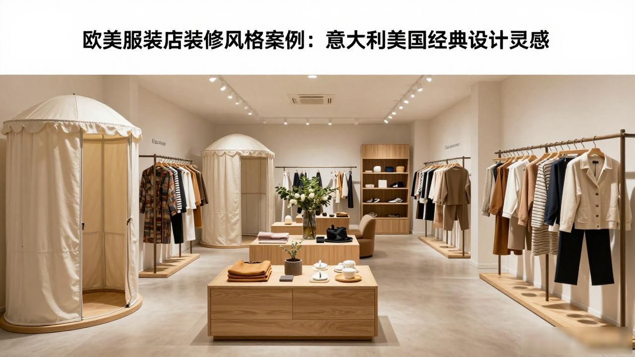 欧美服装店装修风格_全球经典服装店设计案例_意大利服装店时尚空间设计