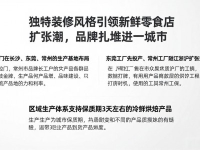 独特装修风格引领新鲜零食店扩张潮，品牌扎堆进一线城市