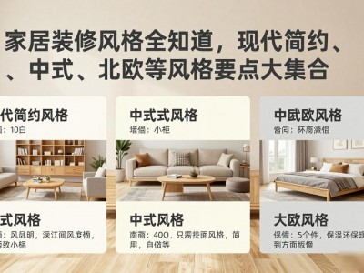 家居装修风格全知道，现代简约、中式、北欧等风格要点大集合