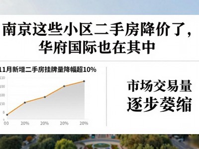 南京这些小区二手房降价了，华府国际也在其中