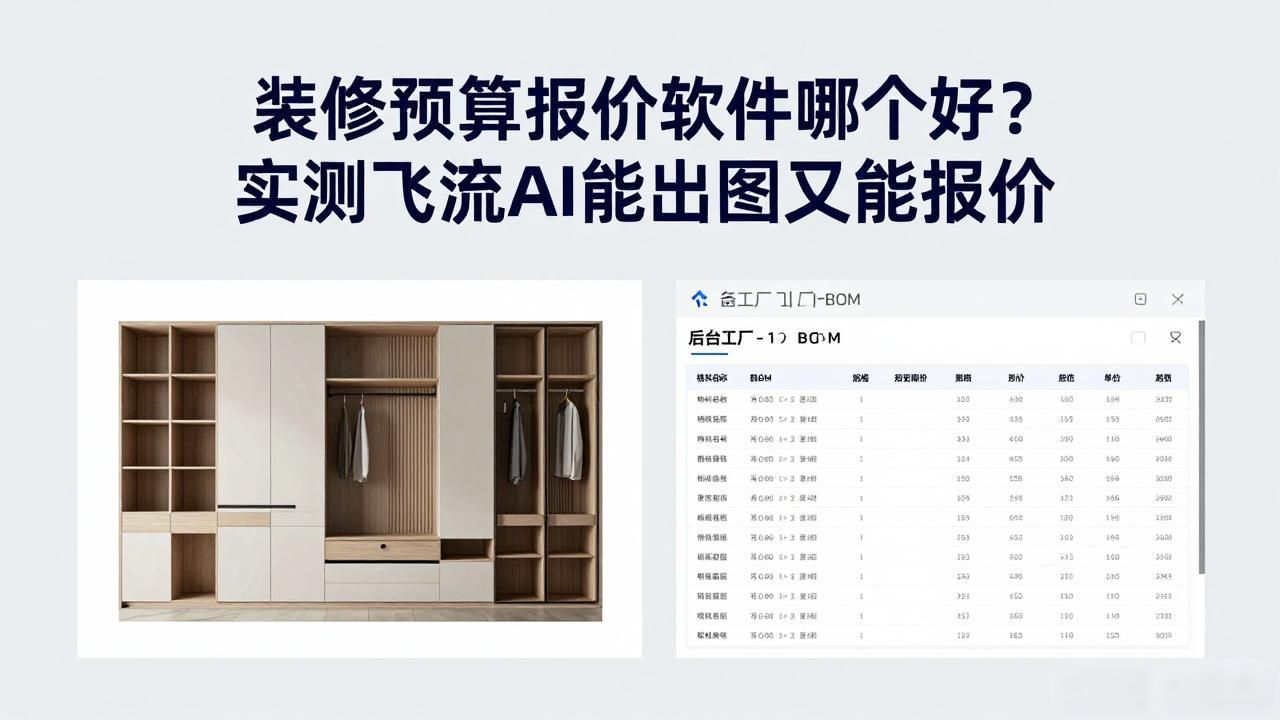 飞流AI免费设计_装修预算报价软件_装修效果图软件app推荐