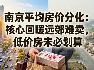 南京平均房价分化：核心回暖远郊难卖，低价房未必划算