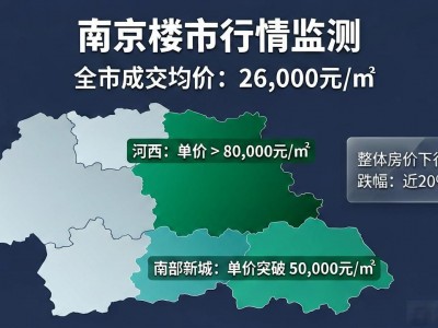 南京房价跌了20%？各区差异巨大，河西坚挺，买房怎么选板块？
