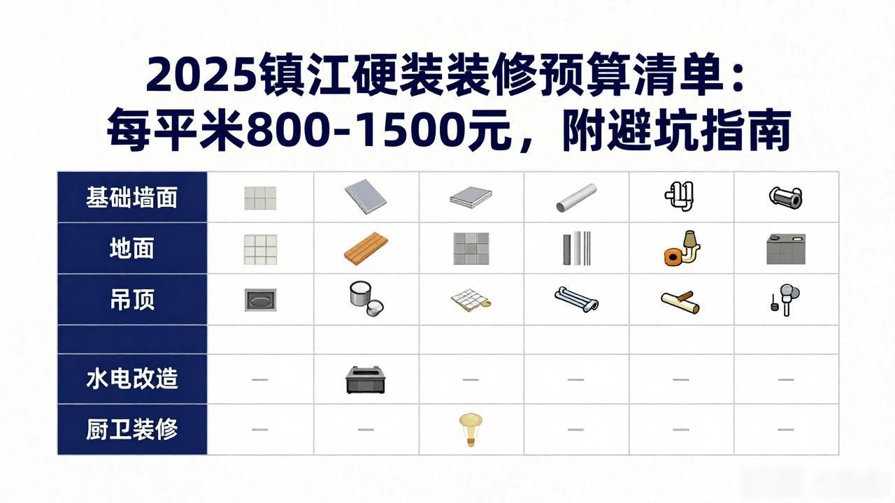 2025年镇江硬装装修预算清单_装修预算清单_镇江硬装装修报价影响因素