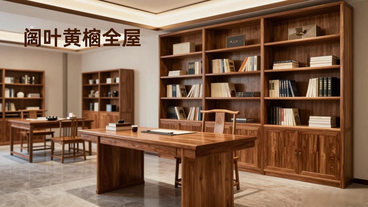 印尼黑酸枝全屋报价_书房装修风格_阔叶黄檀全屋定制
