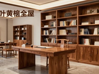 2026书房装修风格：阔叶黄檀全屋定制，新中式家庭的性价比之选