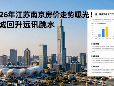 2026年江苏南京房价走势曝光！主城回升远郊跳水