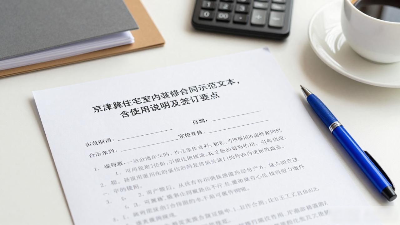 京津冀住宅室内装饰装修工程施工合同示范文本_京津冀住宅室内装饰装修工程施工合同范本_装修预算清单明细表