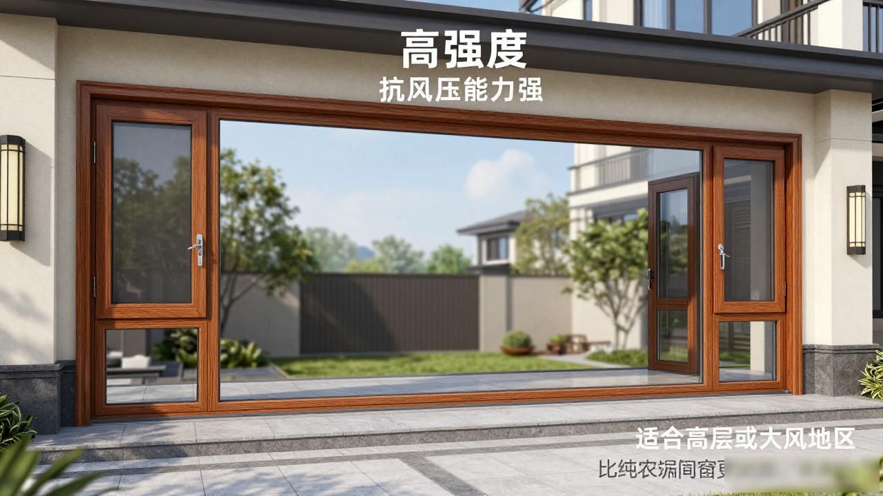 别墅高档门窗选购指南_别墅美式装修风格_木纹门窗源头工厂推荐