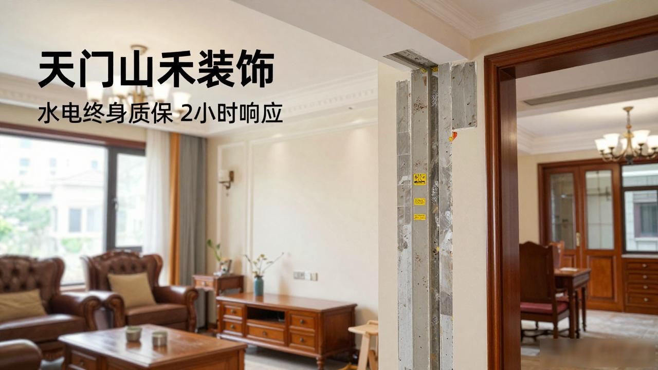 天门美式装修防潮工艺_别墅美式装修风格_天门装修避坑指南零增项