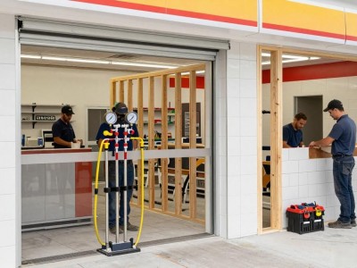 美国便利店装修风格：水管加压测试与木工泥工配合要点